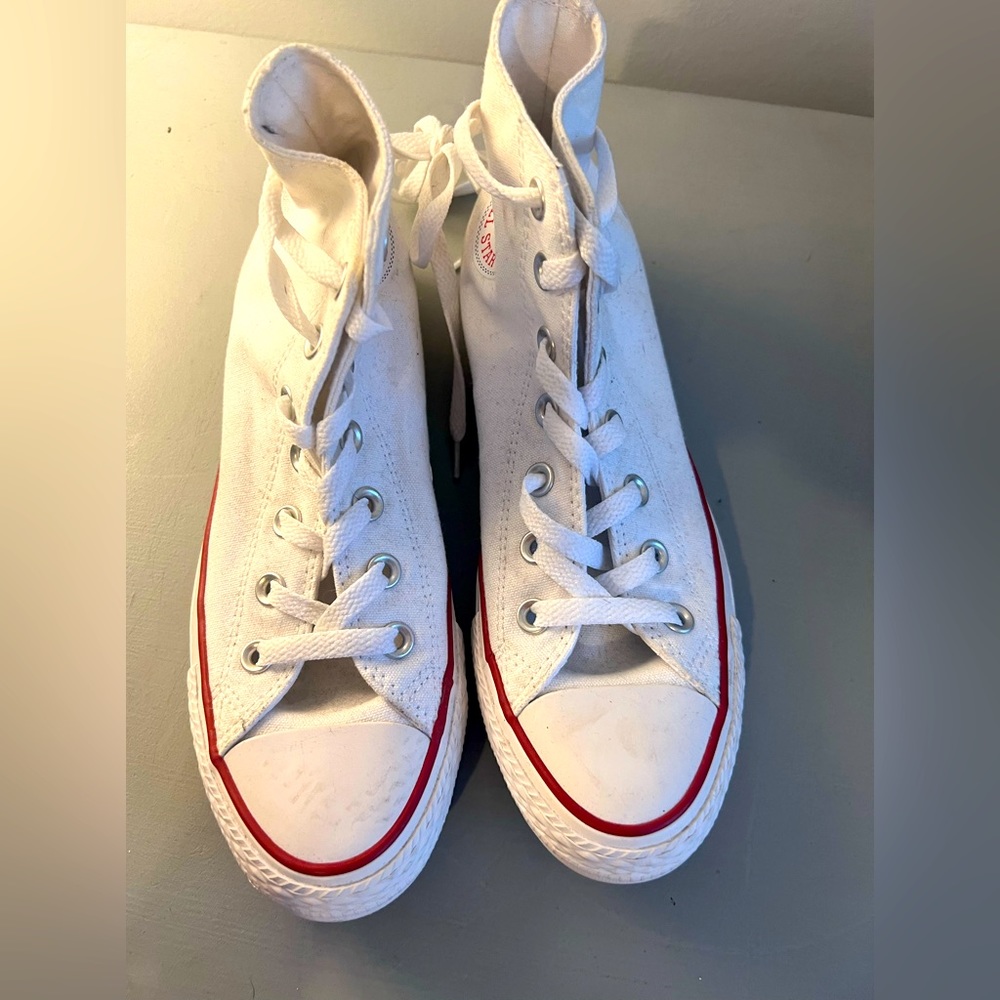 High top white Converse
